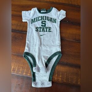 Nike Michigan state university onesie 3/6mo